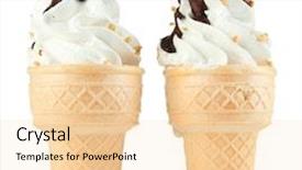  Presentation with chocolate ice cream - Amazing PPT layouts having tasty ice cream with chocolate backdrop and a  colored foreground