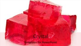  Presentation with jelly - Beautiful slide set featuring tasty jelly cubes isolated backdrop and a red colored foreground