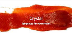  Presentation with tomato ketchup - Presentation with tasty ketchup tomato sauce isolated background and a crimson colored foreground