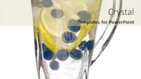  Presentation with lemonade - Beautiful slides featuring tasty-lemonade-with-slices backdrop and a soft green colored foreground