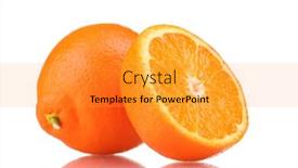  Presentation with isolated paw prints over white - Amazing slides having tasty-mandarine-isolated-on-white backdrop and a gold colored foreground