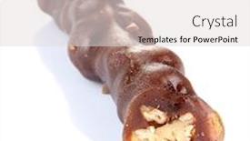  Presentation with sweets - Presentation with tasty-oriental-sweets-churchkhela-isolated background and a light gray colored foreground