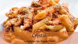  Presentation with table meal plan for osteotphorosis - Cool new presentation theme with tasty pasta-italian meat sauce backdrop and a gold colored foreground