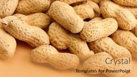  Presentation with peanuts - Presentation having tasty-peanuts-on-beige-background background and a yellow colored foreground