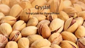  Presentation with nuts - Colorful slides enhanced with tasty-pistachio-nuts-close-up backdrop and a yellow colored foreground