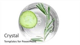  Presentation with lemonade - Beautiful PPT theme featuring tasty refreshing lemonade with cucumber backdrop and a white colored foreground