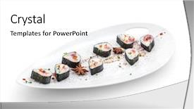  Presentation with cinnamon - Beautiful presentation featuring tasty rolls spiced on white backdrop and a  colored foreground