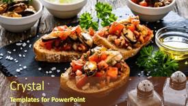  Presentation with bread - PPT layouts having tasty-sandwiches-toasted-bread background and a tawny brown colored foreground