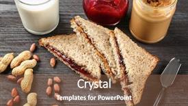  Presentation with peanut butter - Beautiful PPT layouts featuring tasty sandwiches with peanut butter backdrop and a tawny brown colored foreground