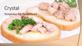  Presentation with liver anatomy - Amazing presentation theme having tuna and cod liver backdrop and a lemonade colored foreground