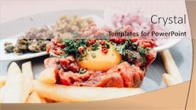  Presentation with beef steak bbq strip steak - Presentation consisting of tasty-steak-tartare-raw-beef background and a lemonade colored foreground