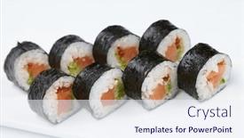  Presentation with sushi - 