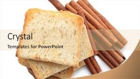  Presentation with cinnamon quillsmicrobial attacks - Slide deck enhanced with tasty toasts and cinnamon sticks background and a lemonade colored foreground