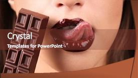  Presentation with duct tape on lips censorship - Slide set consisting of tasty tongue - closeup of female lips background and a  colored foreground