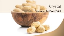  Presentation with peanuts - Amazing PPT theme having tasty-unpeeled-peanuts-isolated backdrop and a lemonade colored foreground