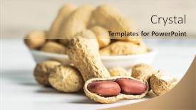  Presentation with peanuts - Cool new slides with tasty-unpeeled-peanuts-peanuts backdrop and a yellow colored foreground