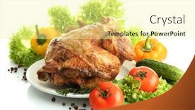  Presentation with roasted chicken - 