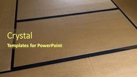  Presentation with japanese - Amazing slide set having tatami in japanese house backdrop and a tawny brown colored foreground