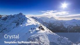  Presentation with time - Audience pleasing PPT theme consisting of tatra mountains in snowy winter time kasprowy wierch poland backdrop and a ocean colored foreground