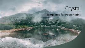  Presentation with fairy tale - Beautiful presentation theme featuring tatras tatranska lomnica slovakia ideal backdrop and a light gray colored foreground