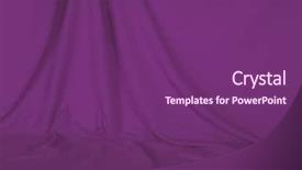  Presentation with green and purple - Audience pleasing PPT theme consisting of tattered edge - deep purple draped backdrop background backdrop and a violet colored foreground
