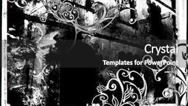  Presentation with architectural - Audience pleasing PPT theme consisting of tattered edge - grunge border with architectural detail backdrop and a  colored foreground