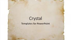  Presentation with old paper - Presentation theme featuring awards motor - checkered flag with a gold background and a  colored foreground.