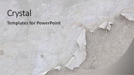  Presentation with bloodstain pattern - PPT theme featuring tattered edge - old wall background surface pattern background and a  colored foreground