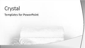  Presentation with studio - Beautiful presentation design featuring tattered edge - studio backdrop background towels backdrop and a  colored foreground