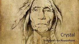  Presentation with indian art - PPT layouts consisting of tattoo art sketch background and a gold colored foreground