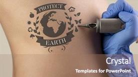  Presentation with recycle - Presentation theme enhanced with tattooing recycle for a better background and a  colored foreground