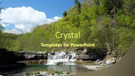  Presentation with new york state - Audience pleasing PPT theme consisting of taughannock-falls-state-park-near backdrop and a  colored foreground