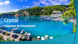  Presentation with relaxing - Amazing theme having tavern - beautiful alonissos island - relaxing backdrop and a teal colored foreground