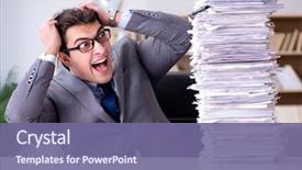  Presentation with tax - Slide set with tax - businessman struggling to meet challenging background and a violet colored foreground