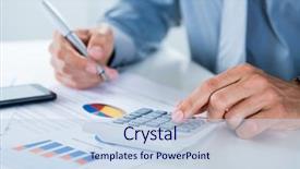  Presentation with desk - Colorful theme enhanced with tax - close up of a businessman backdrop and a sky blue colored foreground