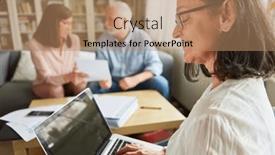  Presentation with tax - Presentation featuring tax-advisor-or-financial-advisor background and a coral colored foreground