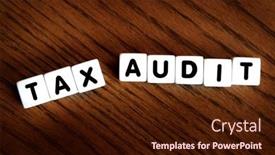  Presentation with irs - PPT theme with tax-audit-spelled-out background and a wine colored foreground