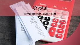  Presentation with bills - Cool new theme with tax bills and red calculator backdrop and a  colored foreground