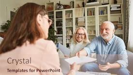  Presentation with pension - PPT layouts consisting of tax-consultant-and-seniors background and a lemonade colored foreground