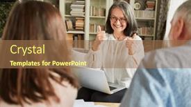  Presentation with senior care - Presentation theme having tax-consultant-has-ideas background and a coral colored foreground