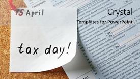  Presentation with tax day - Theme with tax day reminder pinned background and a lemonade colored foreground