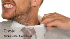  Presentation with tax evasion - Cool new slide deck with tax evasion - man manager feels constricted backdrop and a mint green colored foreground