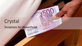  Presentation with tax evasion - Audience pleasing presentation consisting of tax evasion - many euro notes are hidden backdrop and a soft green colored foreground