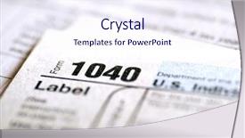  Presentation with income tax - PPT theme consisting of tax forms for the irs background and a sky blue colored foreground