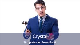  Presentation with law - Slide deck with tax graduation - lawyer law student background and a navy blue colored foreground