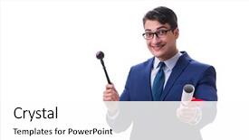  Presentation with law - Presentation consisting of tax graduation - lawyer law student background and a white colored foreground