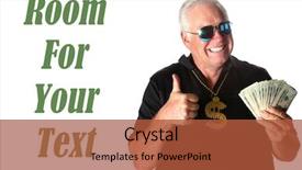  Presentation with giving - Presentation having tax heaven - man with money in hand background and a red colored foreground