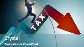  Presentation with tax avoidance - Presentation theme featuring tax in tax evasion avoidance background and a  colored foreground