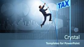  Presentation with tax evasion - Colorful PPT layouts enhanced with tax in tax evasion backdrop and a ocean colored foreground