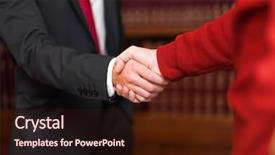  Presentation with giving - Theme consisting of tax law - businessman giving an handshake background and a wine colored foreground